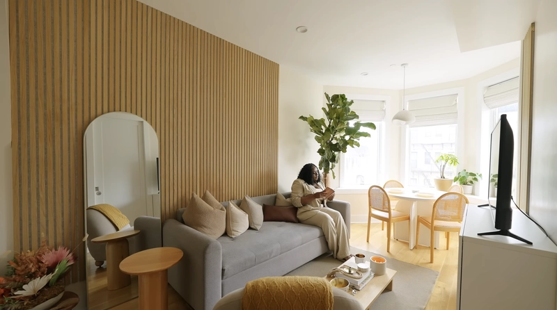 Brooklyn Couple’s Afro-Japandi Condo, New York 59sqm/640sqft